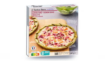 2 Tartes fines inédites saumon fumé, oignon rouge