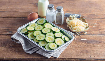 Courgettes en rondelles bio, Italie