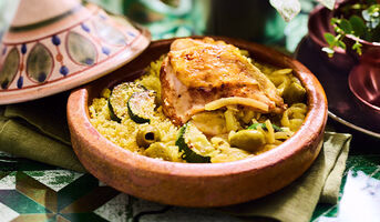Tajine poulet, semoule, olive, citron confit