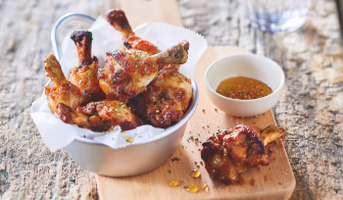 Manchons de poulet caramélisés