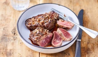 2 pavés de boeuf marinés à l'échalote