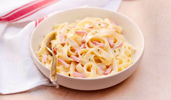 Tagliatelles à la carbonara