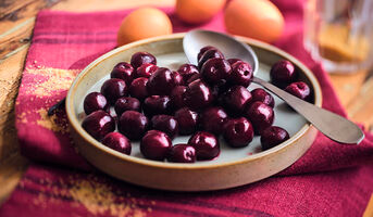 Cerises noires dénoyautées, Bulgarie