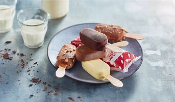 8 mini-bâtonnets vanille-divers enrobages chocolat