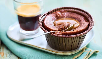 Moelleux minute chocolat caramel