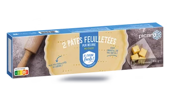 2 pâtes feuilletées, pre-étalées pur beurre
