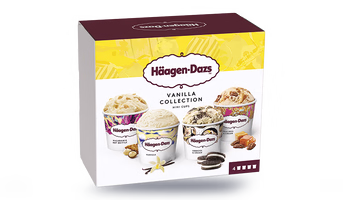 4 Mini-pots Häagen Dazs Vanilla Collection