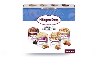 4 Mini-pots Häagen-Daz Delight Collection