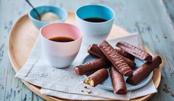 Bâtonnets sablés au chocolat au lait bio