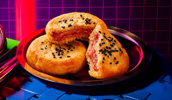 2 hotteok haricots rouges, crêpe fourrée