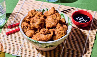 Bouchées poulet karaage marinées épices, gingembre