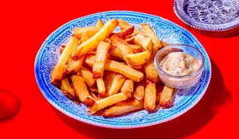 Chunky chips, frites épaisses, sauce tartare