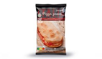 Pizza panini, sandwich pizza jambon, tomate
