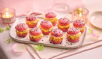 9 mini-burgers roses