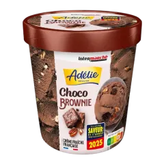 Adélie pot de crème glacée chocolat brownies 366g