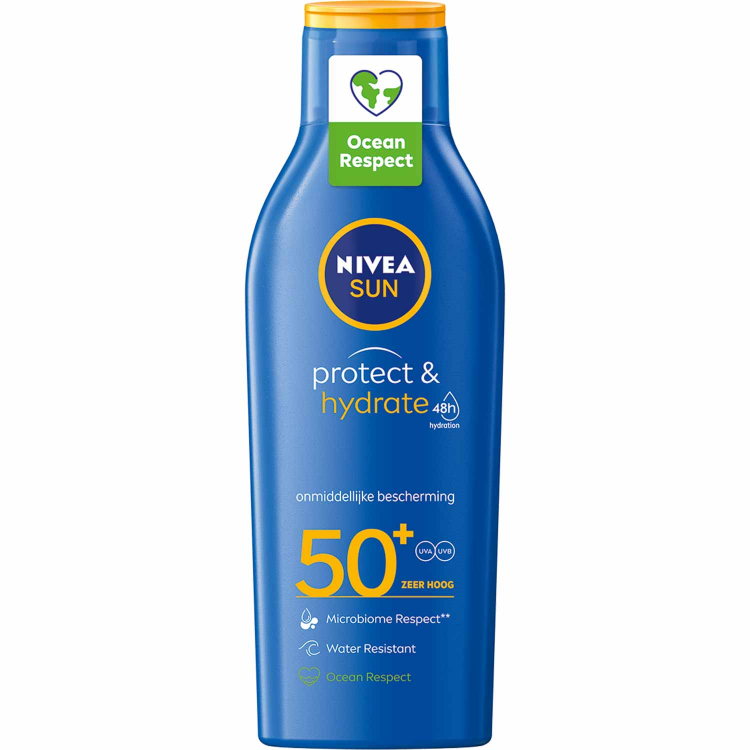 NIVEA SUN, Lait Protect & Hydrate SPF 50+, 200ml
