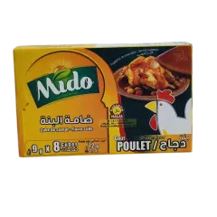 Bouillon de poulet 8 Cubes 72g - MIDO