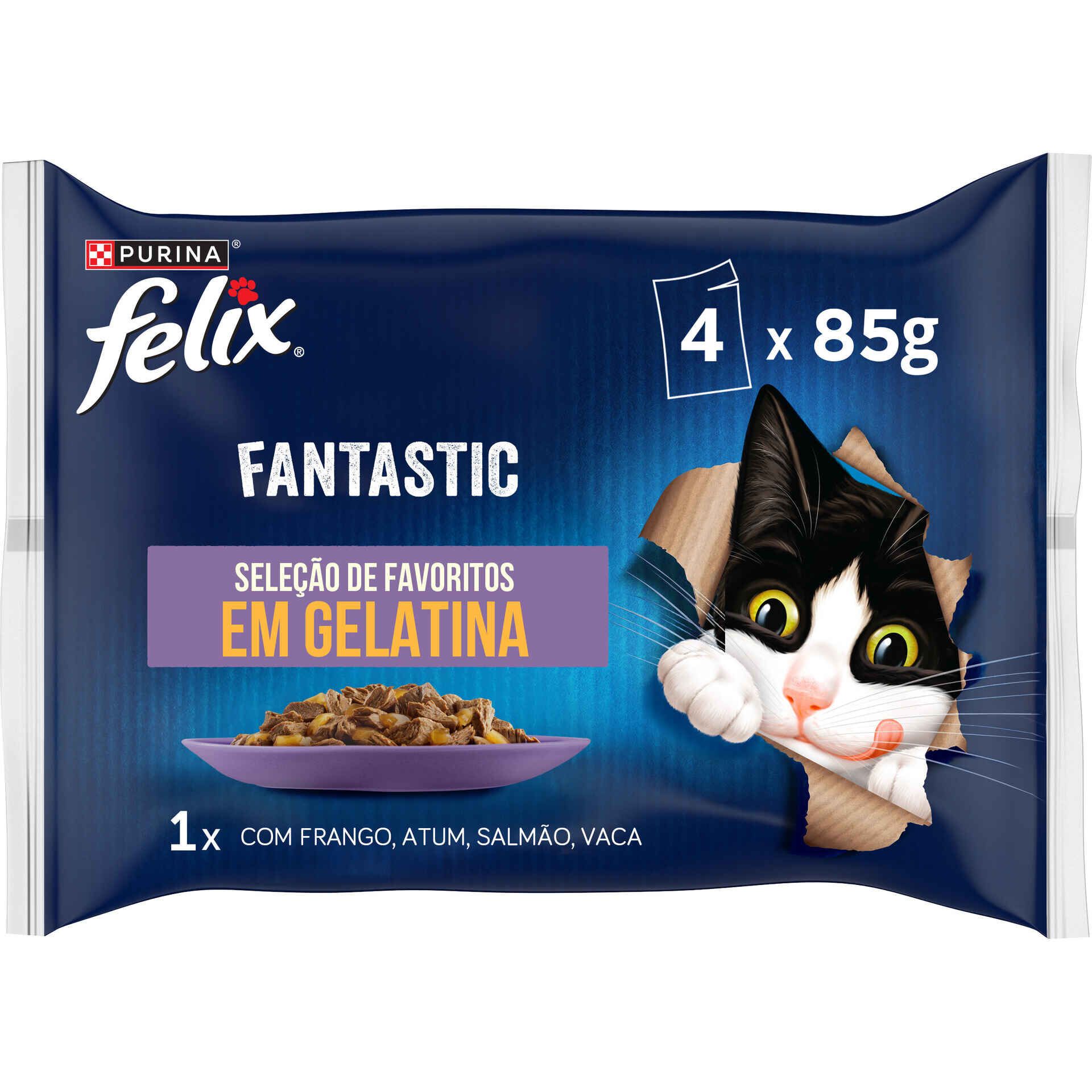 Felix Fantastic - Poulet,bœuf,thon Et Saumon X4