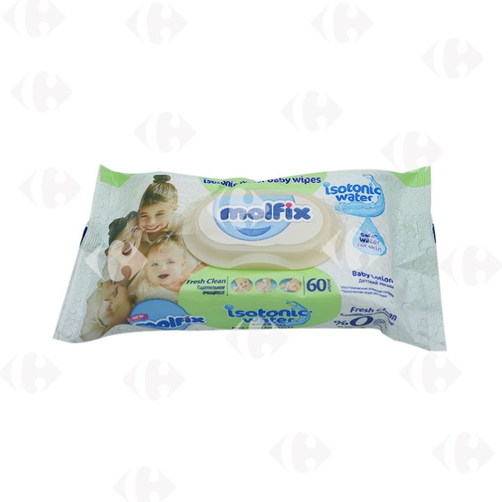 Lingettes Bébé Peaux Sensibles Molfix 60 unités