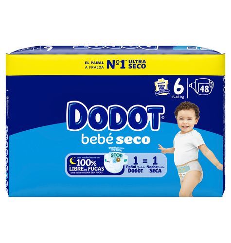 Dodot Bebe Seco couches ultra sèches Taille 6, 48 unités