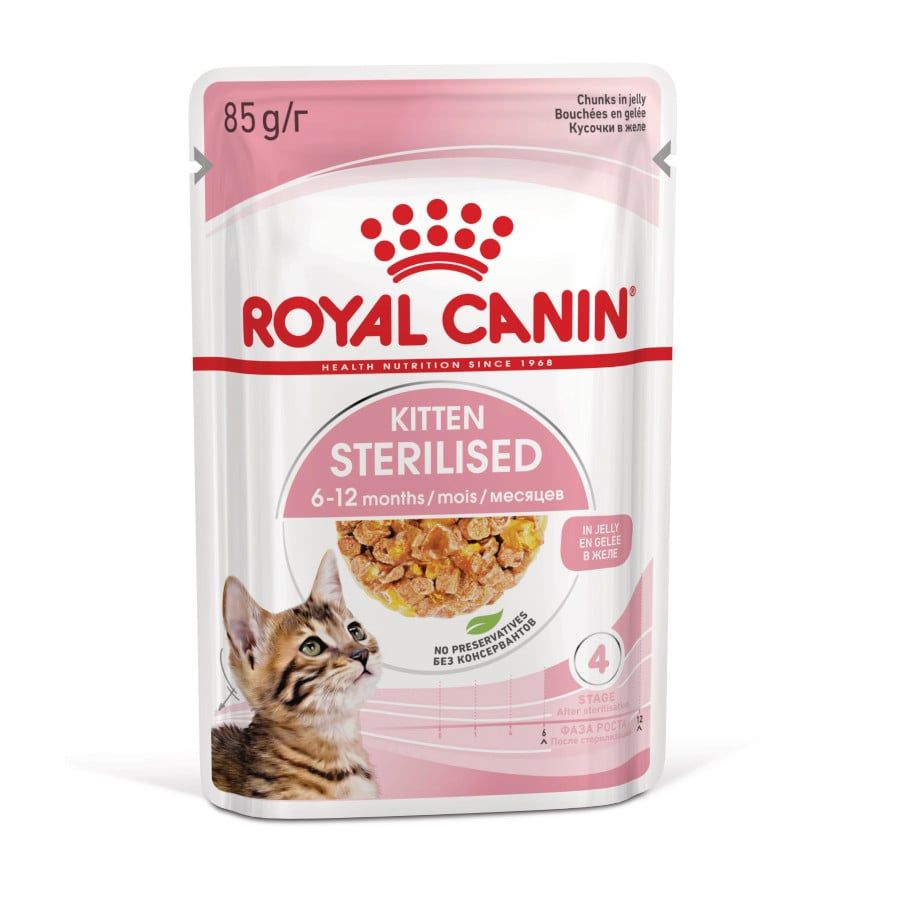 Royal Canin Nourriture de chat stérilisé Kitten, 85g