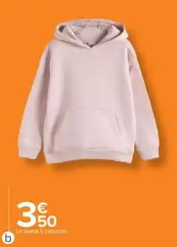 B Le sweat à capuche