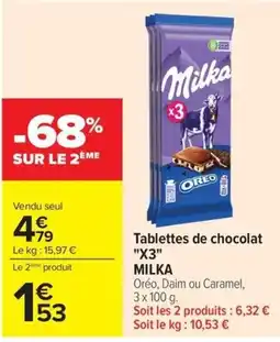 Milka Tablettes de chocolat