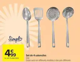 Simply - set de 4 ustensiles