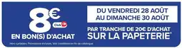 Sur la papeterie
