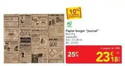 Continental - papier burger