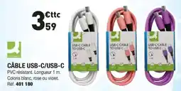 Q-Connect Câble Usb-C/Usb-C