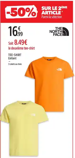 The north face tee-shirt