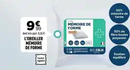 L'oreiller mémoire de forme