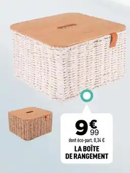La boite de rangement