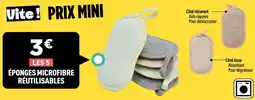 Éponges Microfibre Réutilisables