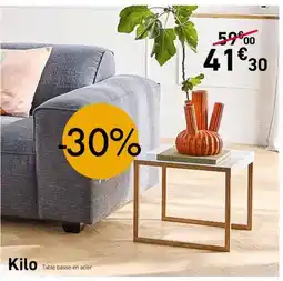 Kilo Table basse en acier