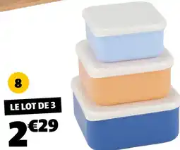 3 boîtes de conservation