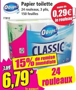 Ooops! Papier toilette