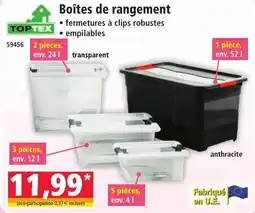 TOPTEX Boîtes de rangement