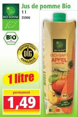 BIO SONNE Jus de pomme Bio