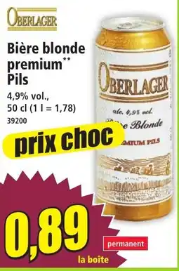 Oberlager Bière blonde premium Pils