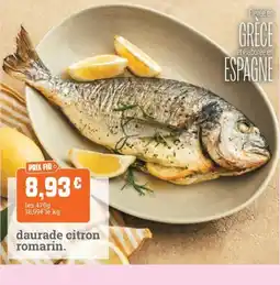 daurade citron romarin.
