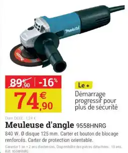 Makita Meuleuse d'angle 9558HNRG