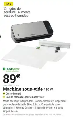 FoodSaver Machine sous-vide