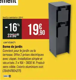 zenitech Borne de jardin