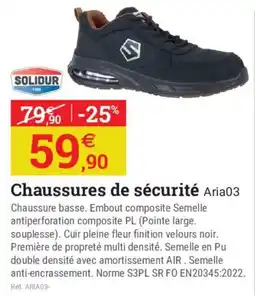SOLIDUR Chaussures de sécurité Aria03