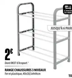 Range chaussures 3 niveaux
