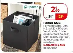 Spaceo Panier KUB