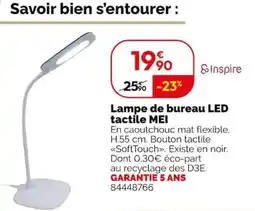 MEI Lampe de bureau LED tactile
