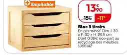 Bloc 3 tiroirs
